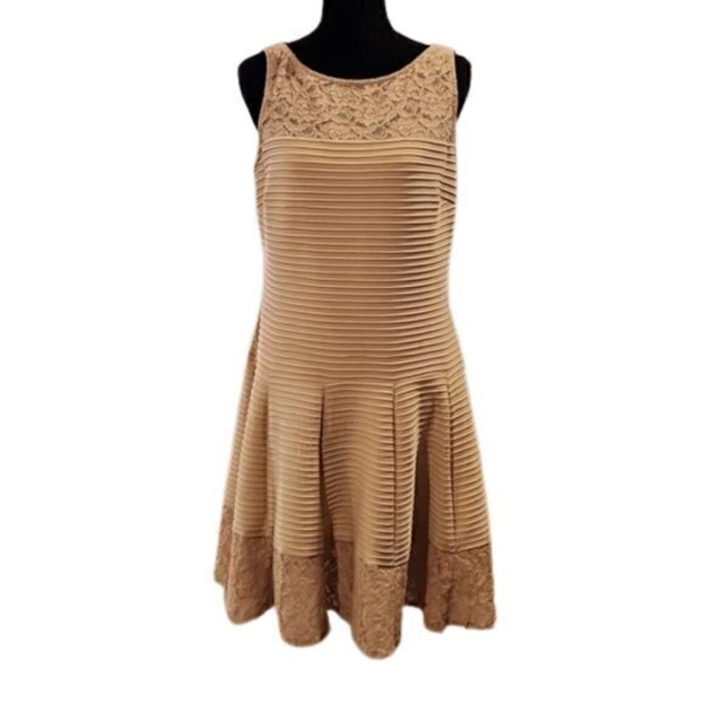 [J Taylor] Cream Jewel Dress - Size 14